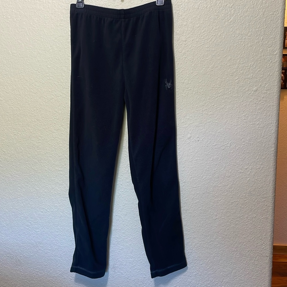 Spyder Girls Black Fleece Joggers. Very Good Condition. Size 14-16.